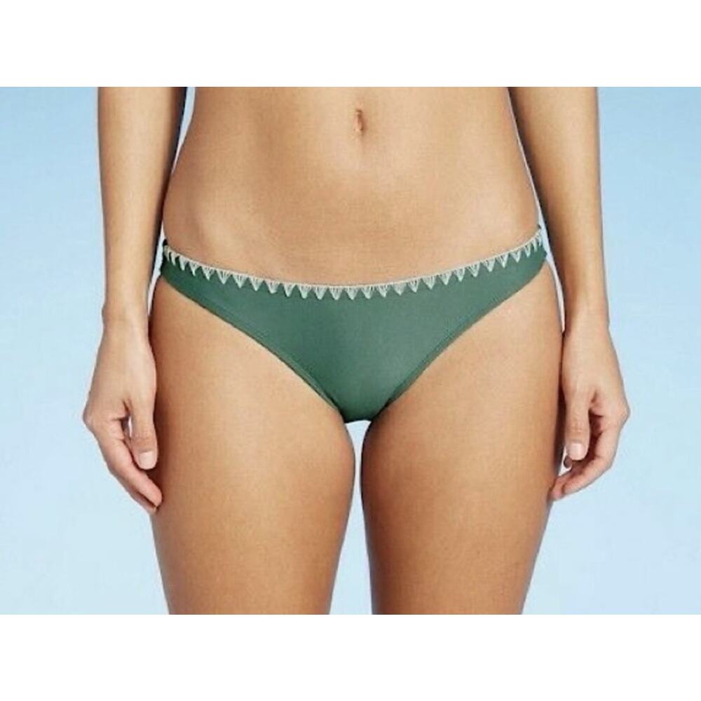 Women’s Xhilaration Green Hipster Bikini Bottoms CL (12/14) NWT